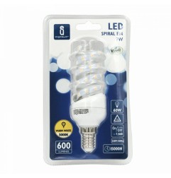 LED B5 SPIRAL 7W E14 3000K