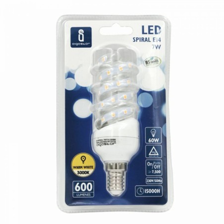 LED B5 SPIRAL 7W E14 3000K