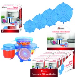 SET 4 COPERCHI SILICONE DIA CM 7 10  12