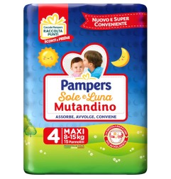 PAMPERS SOLE LUNA MUTANDINO TG.4