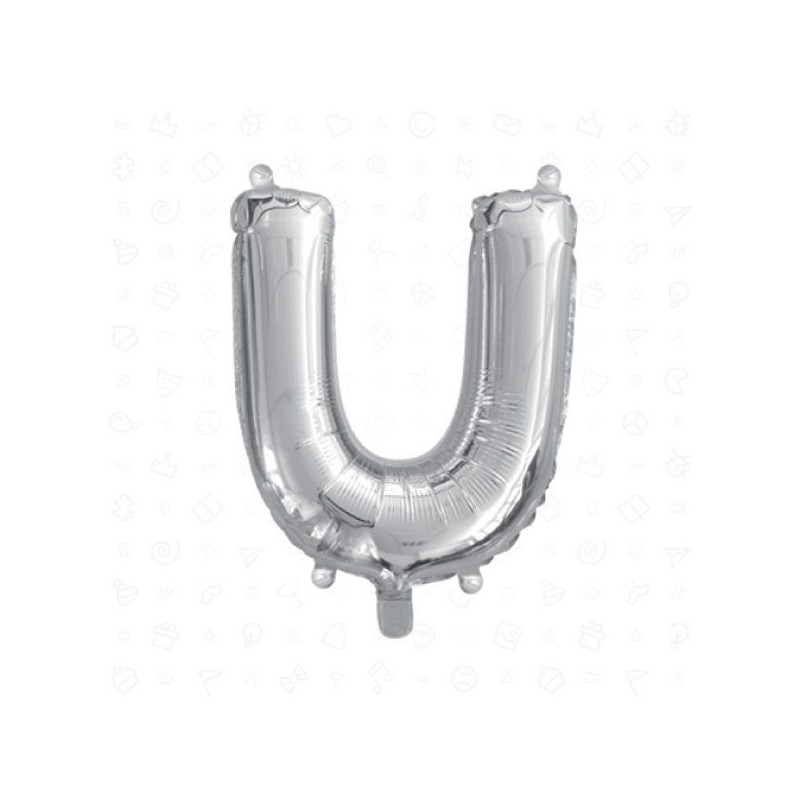 PALLONCINO U ARGENTO 45CM