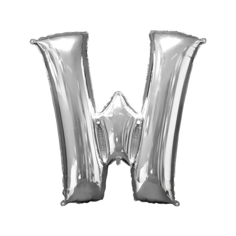 PALLONCINO W ARGENTO 45CM