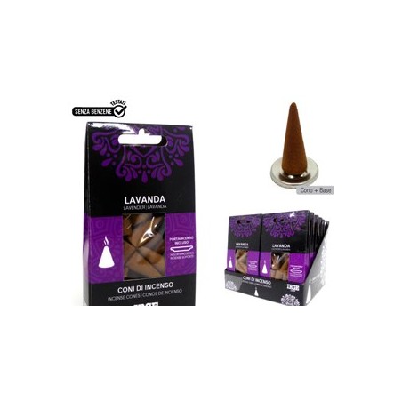 CONO INCENSO 12 PZ LAVANDA