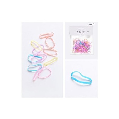 MELISSA ELASTICO CAPELLI MINI 100PZ MULTICOLOR