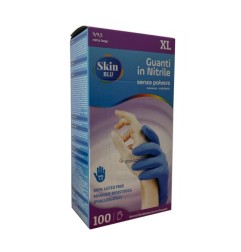 GUANTI SKIN BLU U&G 100 NITRILE XL