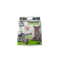 TAPPETINI PET CARBONI ATTIV 60X60CM 10PZ