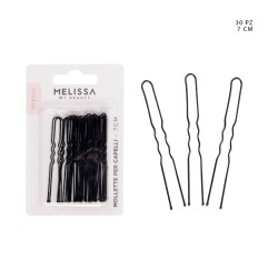 MELISSA FORCINE CAPELLI 7CM 30PZ NERO