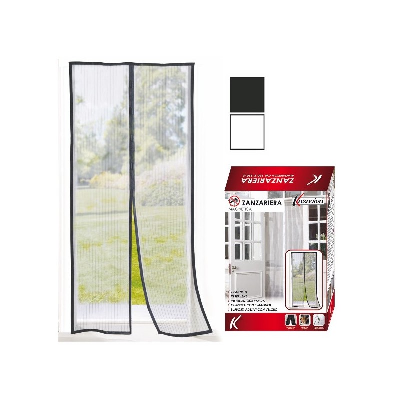 ZANZARIERA MAGNETICA CM 220X110 B N