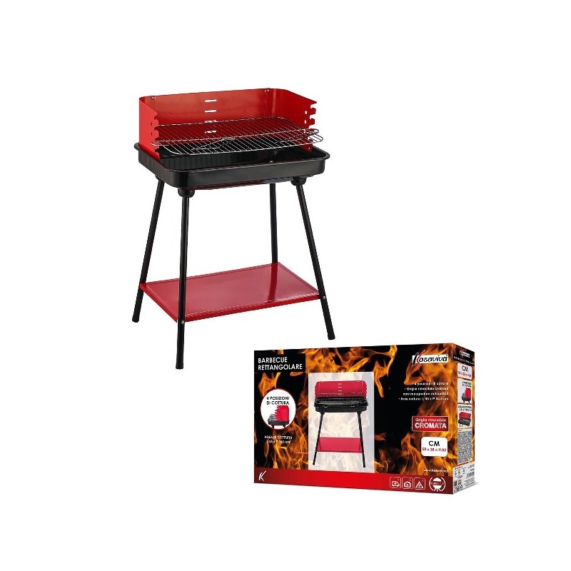 BARBECUE RETT CM 58X38X82H C RIPIAN O PR