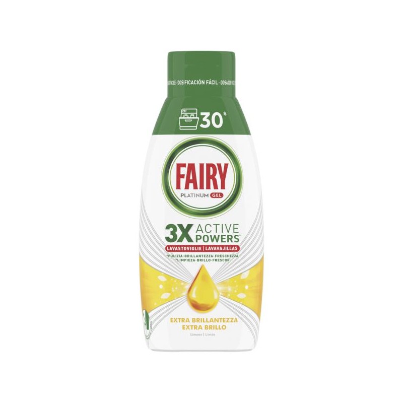 FAIRY GEL 600ML PLATINUM LEMON