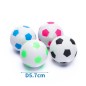 RUBBER FOAM FOOTBALL D5 7CM WHITE RED WH