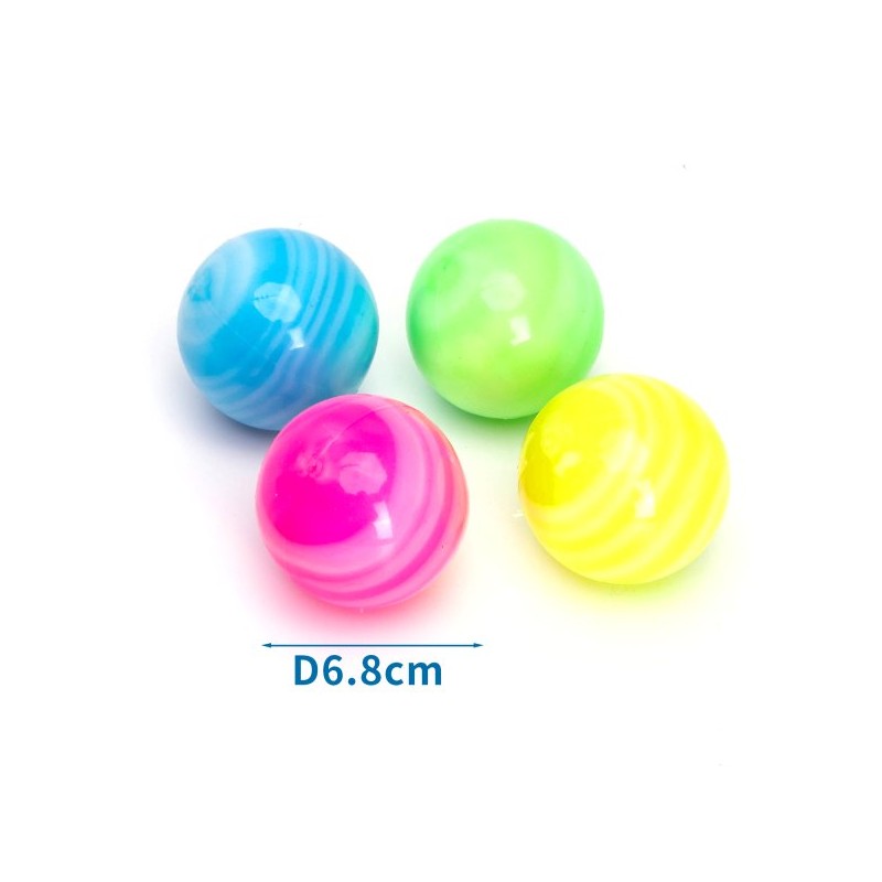 LED FLASHING GALAXY BALLS D6 8CM PINK GR