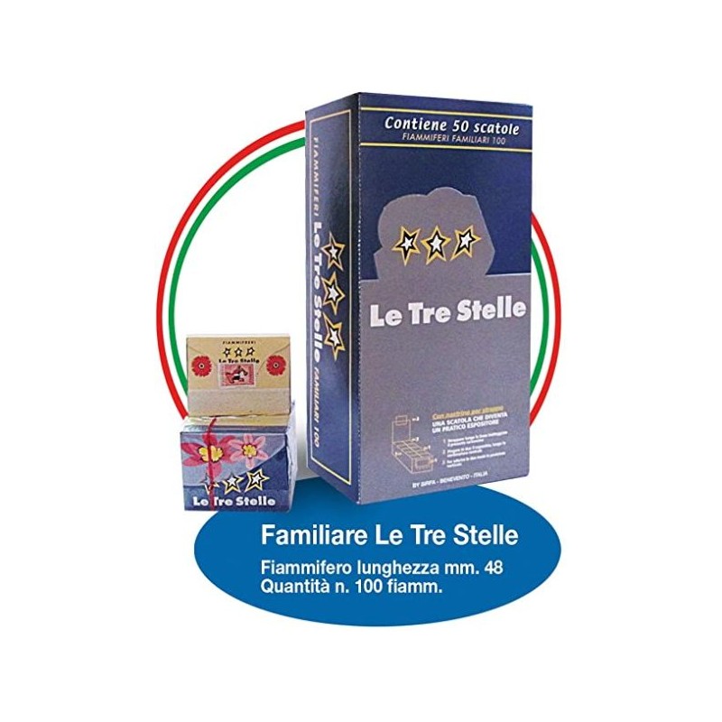 ESP  FIAMMIFERI FAMILIARI LE TRE STELLE