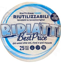 PIATTI PIANI TONDI RIUTILIZZABILI