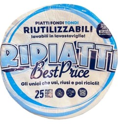 PIATTI FONDI TONDI RIUTILIZZABILI