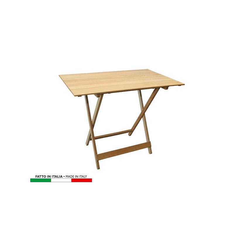 TAVOLO LEGNO NATURALE STR.60X80 CM