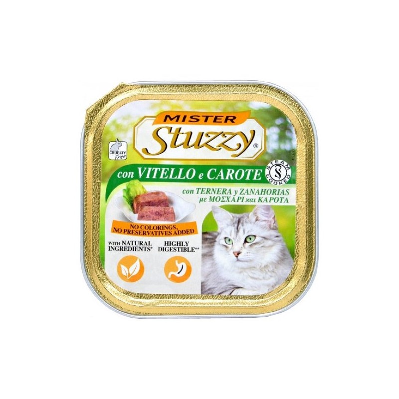 STRUZZY CAT PATE VITELLO CAR. 100GR