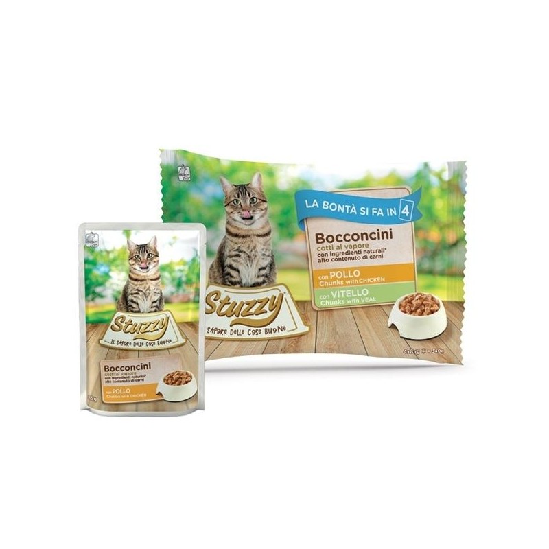 STRUZZY CAT POLLO VITELLO 4X85GR