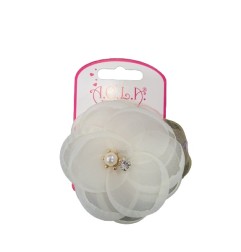 MOLLETTA FIORE CON PERLE CERIM.