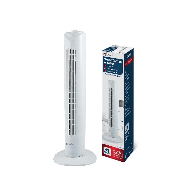 VENTILATORE A TORRE 45W CM.80