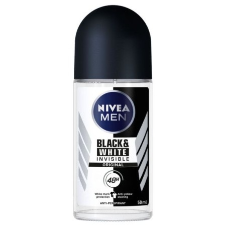 NIVEA DEOD. ROLL ON 50ML MEN B&W INVISIB