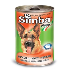 BARATTOLO BOCCONCINI CANE SIMBA CARNE MANZO E VERD