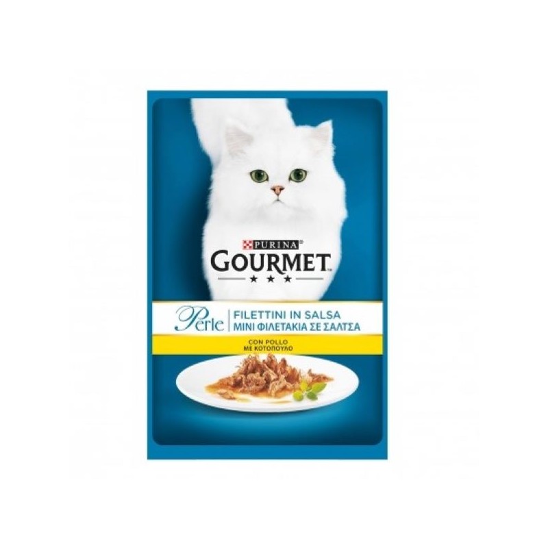 FILETTI GATTO GOURMET POLLO 85 GR