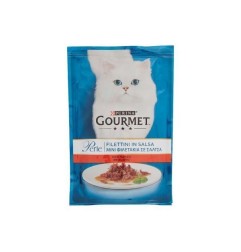 FILETTI GATTO GOURMET PERLE MANZO E BOVINO 85 GR