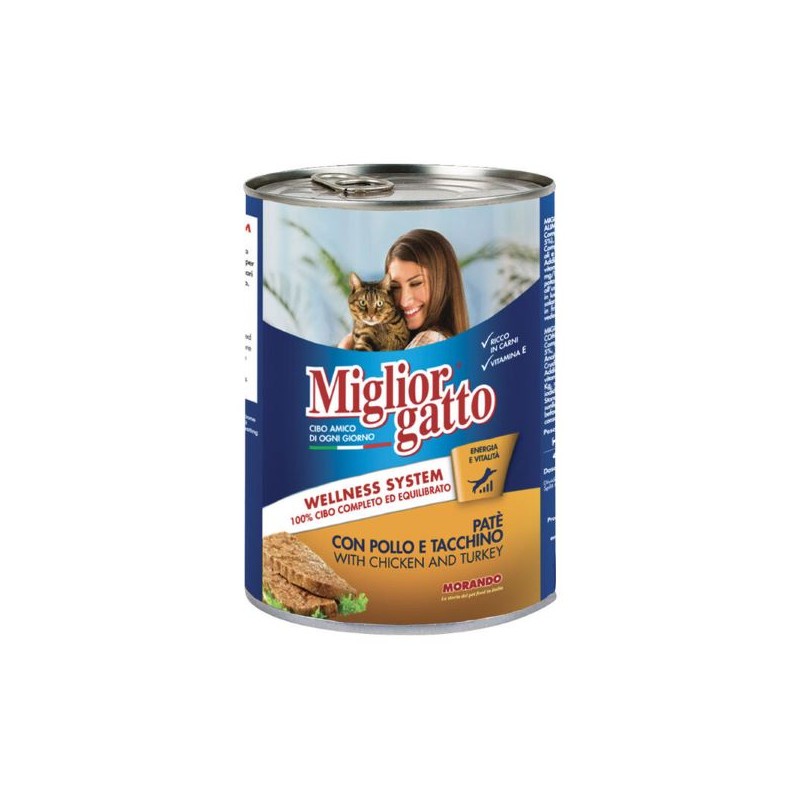 MIGLIORGATTO BOCCONCINI 405 GR POLLO TACCHINO