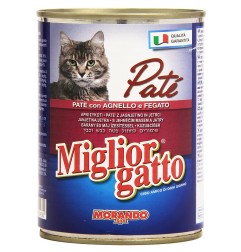 MIGLIOR GATTO PATE' AGNELLO E FEGATO  400 GR