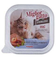 MIGLIOR GATTO STER. DELIC. PATÈ PESCE/GAMBER.100GR