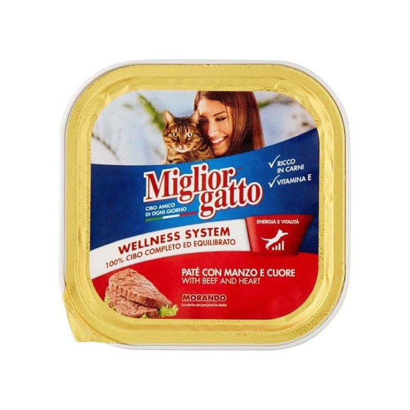 MIGLIOR GATTO PATE' MANZO 100 GR