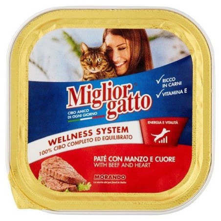 MIGLIOR GATTO PATE' MANZO 100 GR