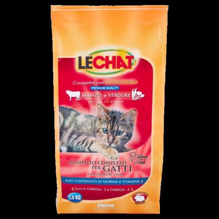 LECHAT CROCCANTINI MANZO E VERDURE 1.5 KG