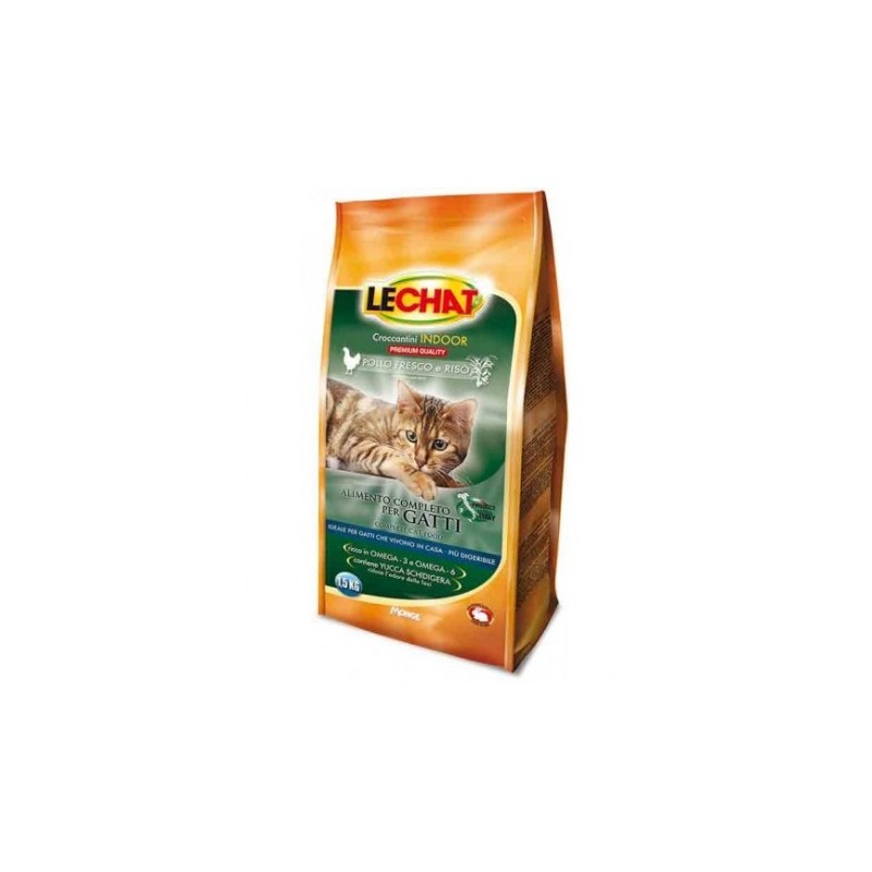 LECHAT CROCCANTINI  POLLO FRESCO E RISO 1.5 KG