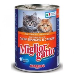 MIGLIOR GATTO BOC. CARNI BIANCHE/CAROTE 405 GR