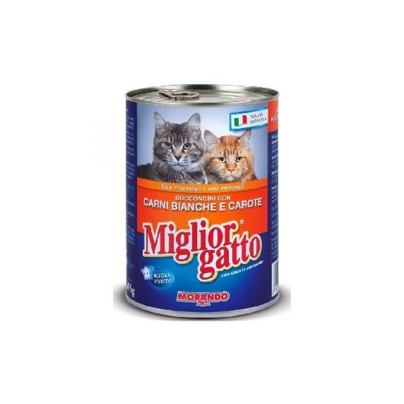 MIGLIOR GATTO BOC. CARNI BIANCHE/CAROTE 405 GR