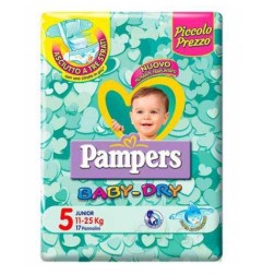 PANNOLINI PAMPERS BABY DRY N.5