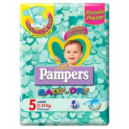 PANNOLINI PAMPERS BABY DRY N.5