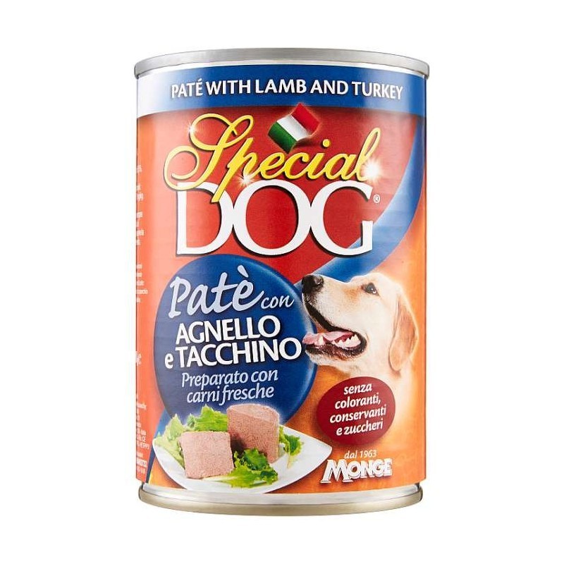 SPECIAL DOG PATE' AGNELLO E TACCHINO 400 GR