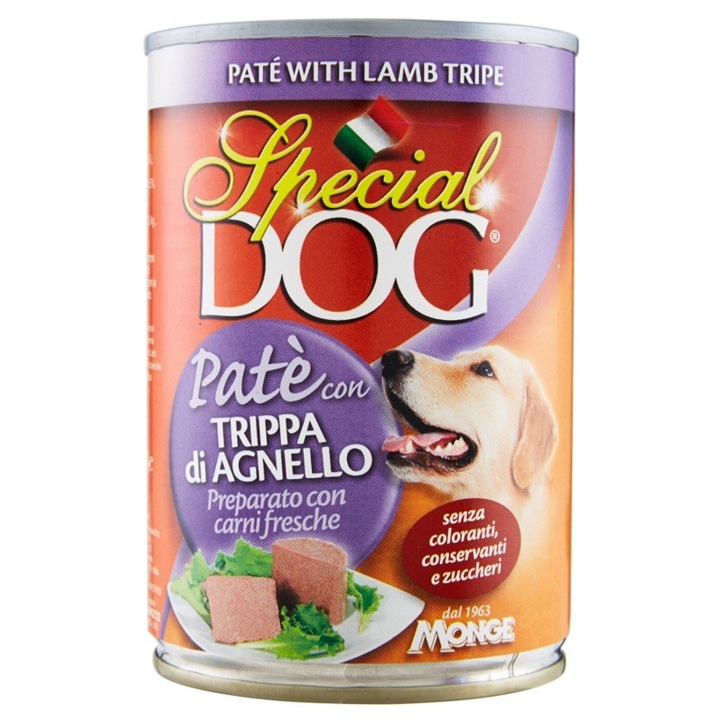 PATE' CANE SPECIAL DOG TRIPPA DI AGNELLO 400 GR