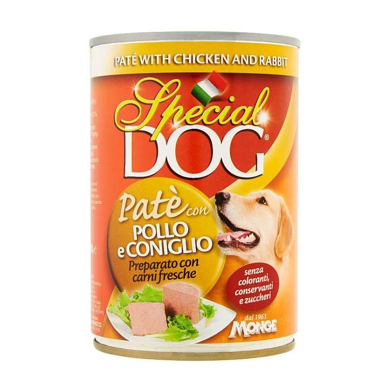 SPECIAL DOG PATE' POLLO E CONIGLIO 400 GR