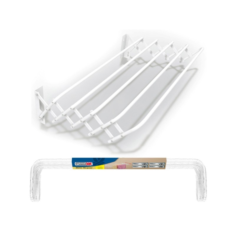 STENDINO DA MURO BRIO SUPER 80 IN ACCIAIO MT.4