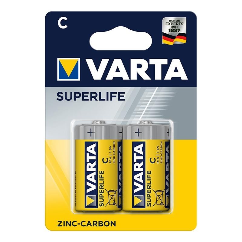 VARTA BATTERIE SUPERLIFE 1/2 TORCIA  2 PZ