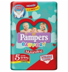 PANNOLINI PAMPERS MUTANDINO BABY DRY JUNIOR 15 PZ