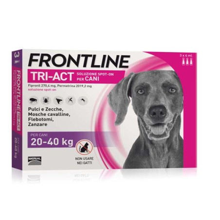 FRONTLINE TRI-ACT 3 PIP 20-40 KG 4ML
