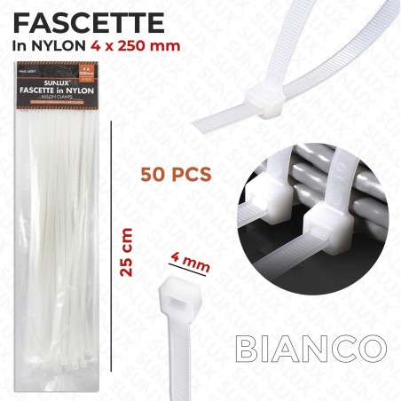 FASCETTA NYLON 4X250MM 60PZ