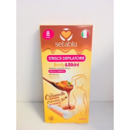 SETABLU STRISCE DEPILATORIE BODY & BIKINI 8 PEZZI