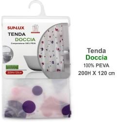 TENDA DOCCIA 200X120 CUORE