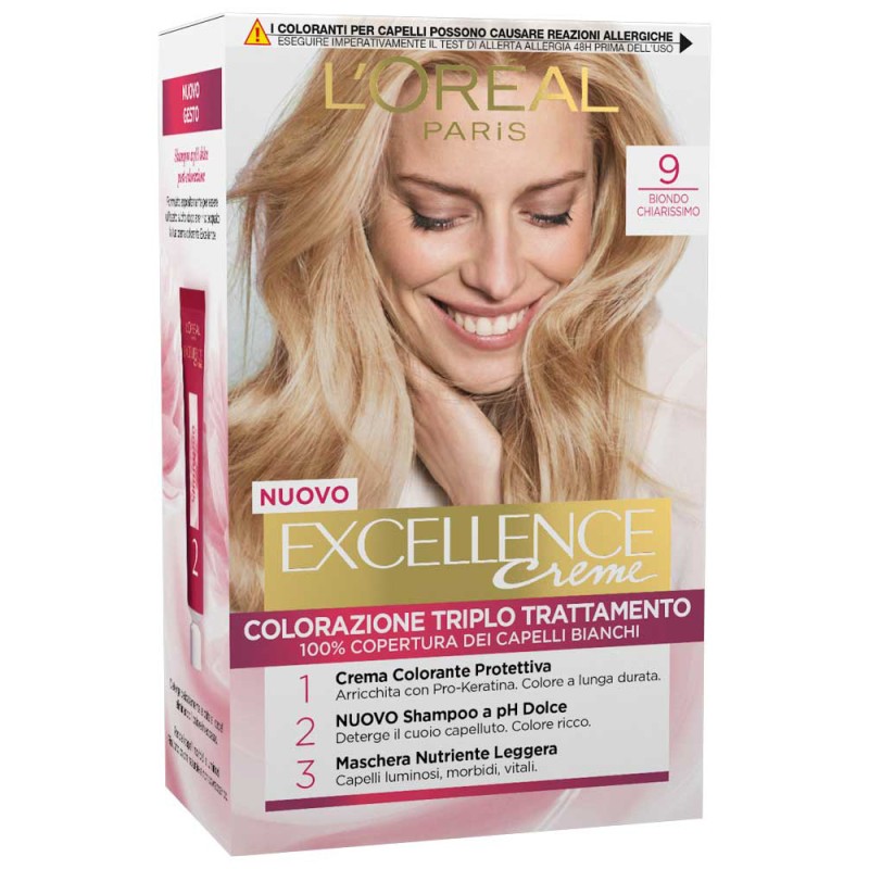 LOREAL EXCELLENCE CREMA COLOR 9 BIONDO CHIARISSIMO